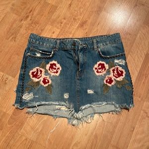 Free People Denim Skirt